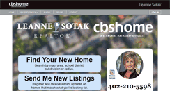 Desktop Screenshot of leannesotak.cbshome.com