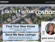 Tablet Screenshot of leannesotak.cbshome.com